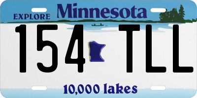 MN license plate 154TLL