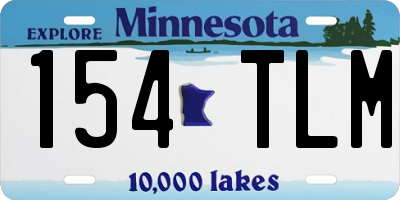 MN license plate 154TLM
