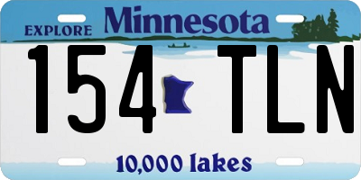 MN license plate 154TLN