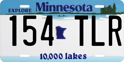 MN license plate 154TLR