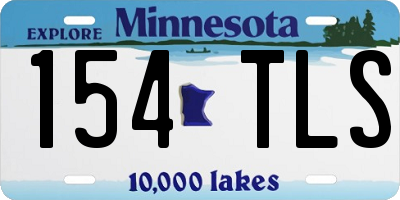 MN license plate 154TLS