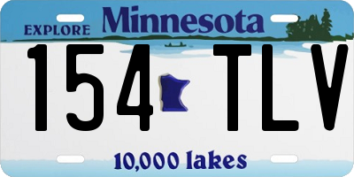 MN license plate 154TLV
