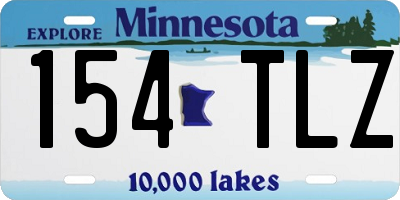 MN license plate 154TLZ