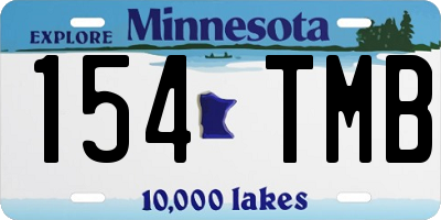 MN license plate 154TMB