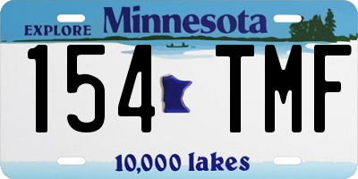MN license plate 154TMF