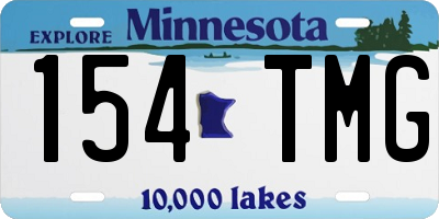 MN license plate 154TMG
