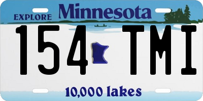 MN license plate 154TMI
