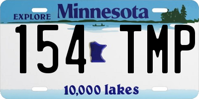 MN license plate 154TMP