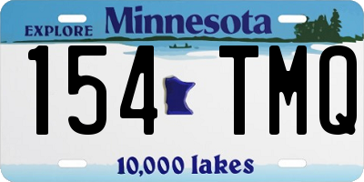 MN license plate 154TMQ
