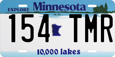 MN license plate 154TMR