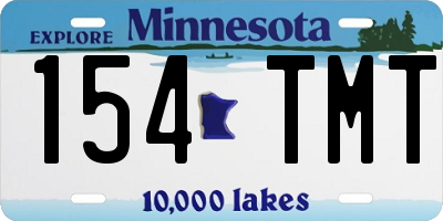 MN license plate 154TMT