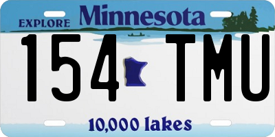 MN license plate 154TMU