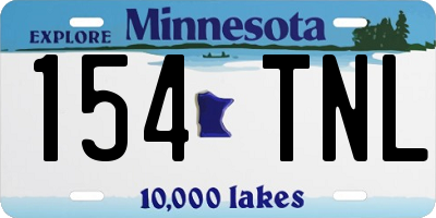 MN license plate 154TNL