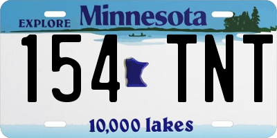 MN license plate 154TNT