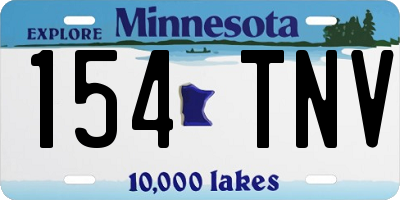 MN license plate 154TNV
