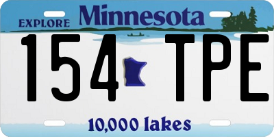 MN license plate 154TPE