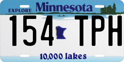 MN license plate 154TPH