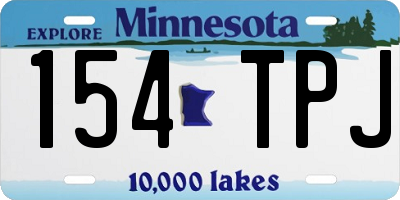 MN license plate 154TPJ