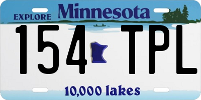 MN license plate 154TPL