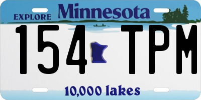 MN license plate 154TPM