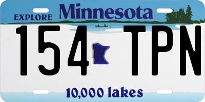 MN license plate 154TPN