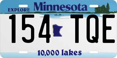 MN license plate 154TQE