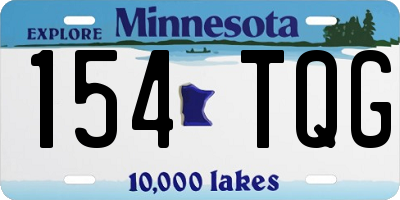MN license plate 154TQG