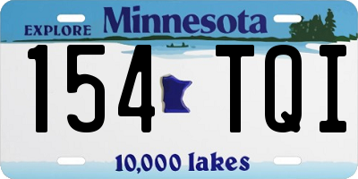 MN license plate 154TQI