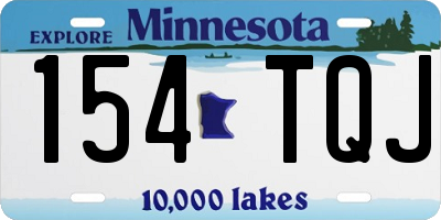 MN license plate 154TQJ