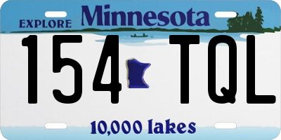 MN license plate 154TQL