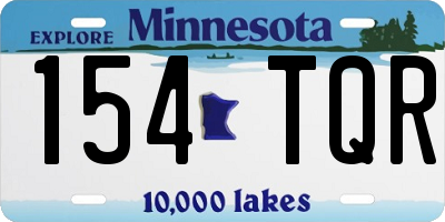MN license plate 154TQR