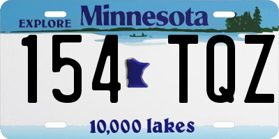 MN license plate 154TQZ