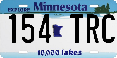 MN license plate 154TRC