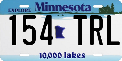 MN license plate 154TRL