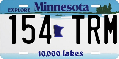 MN license plate 154TRM