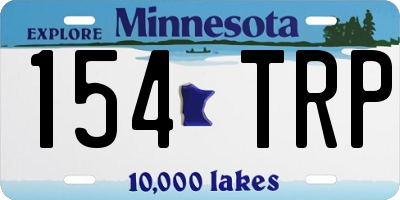 MN license plate 154TRP