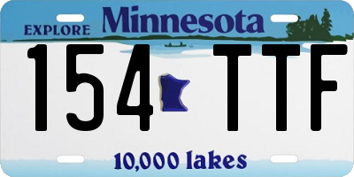 MN license plate 154TTF