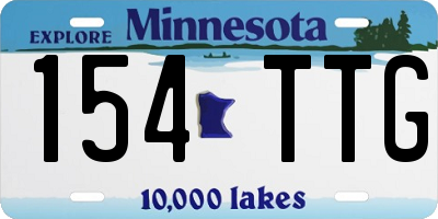 MN license plate 154TTG
