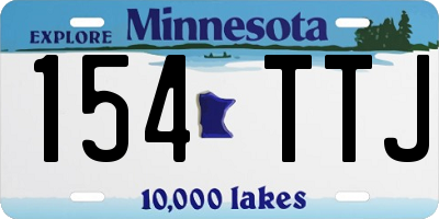 MN license plate 154TTJ