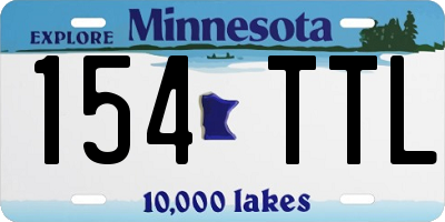 MN license plate 154TTL
