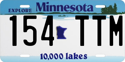MN license plate 154TTM