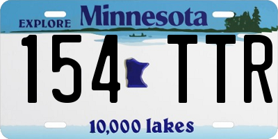 MN license plate 154TTR