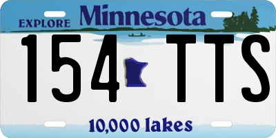 MN license plate 154TTS