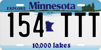 MN license plate 154TTT