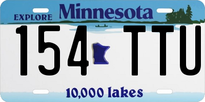 MN license plate 154TTU