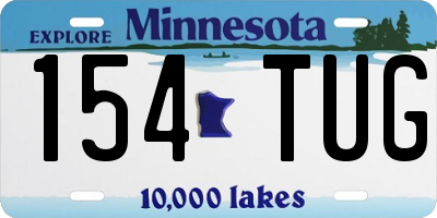 MN license plate 154TUG