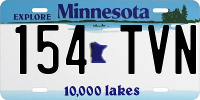 MN license plate 154TVN