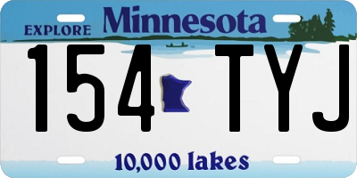 MN license plate 154TYJ
