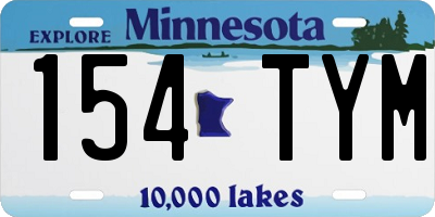 MN license plate 154TYM