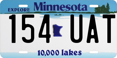 MN license plate 154UAT